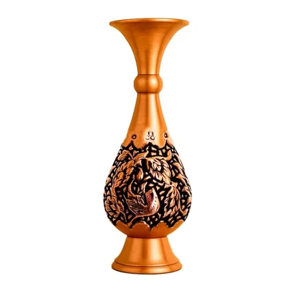 گلدان قم زنی مسی