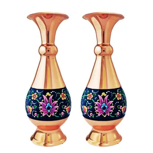 گلدان مسی مدل قلم تراش 2 عددی